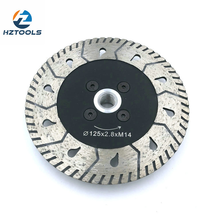 Cutting and grinding diamond saw blade