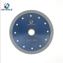 Turbo granite dry cutting diamond saw blade