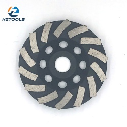 Diamond segment cup grinding wheel