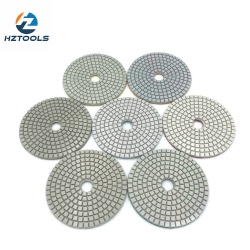 Diamond polishing pads wet use 7 steps