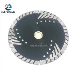 Triangle teeth protection turbo diamond saw blade