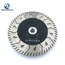 Cutting and grinding diamond saw blade