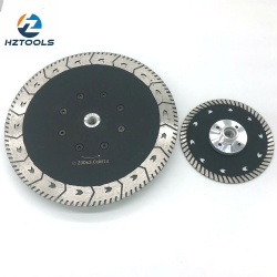 Cutting and grinding diamond saw blade