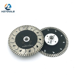 Cutting and grinding diamond saw blade