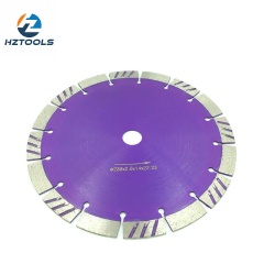 Turbo segment granite dry cutting diamond saw blade